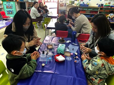 「親子ワークショップ～生地成形活動～を開催しました